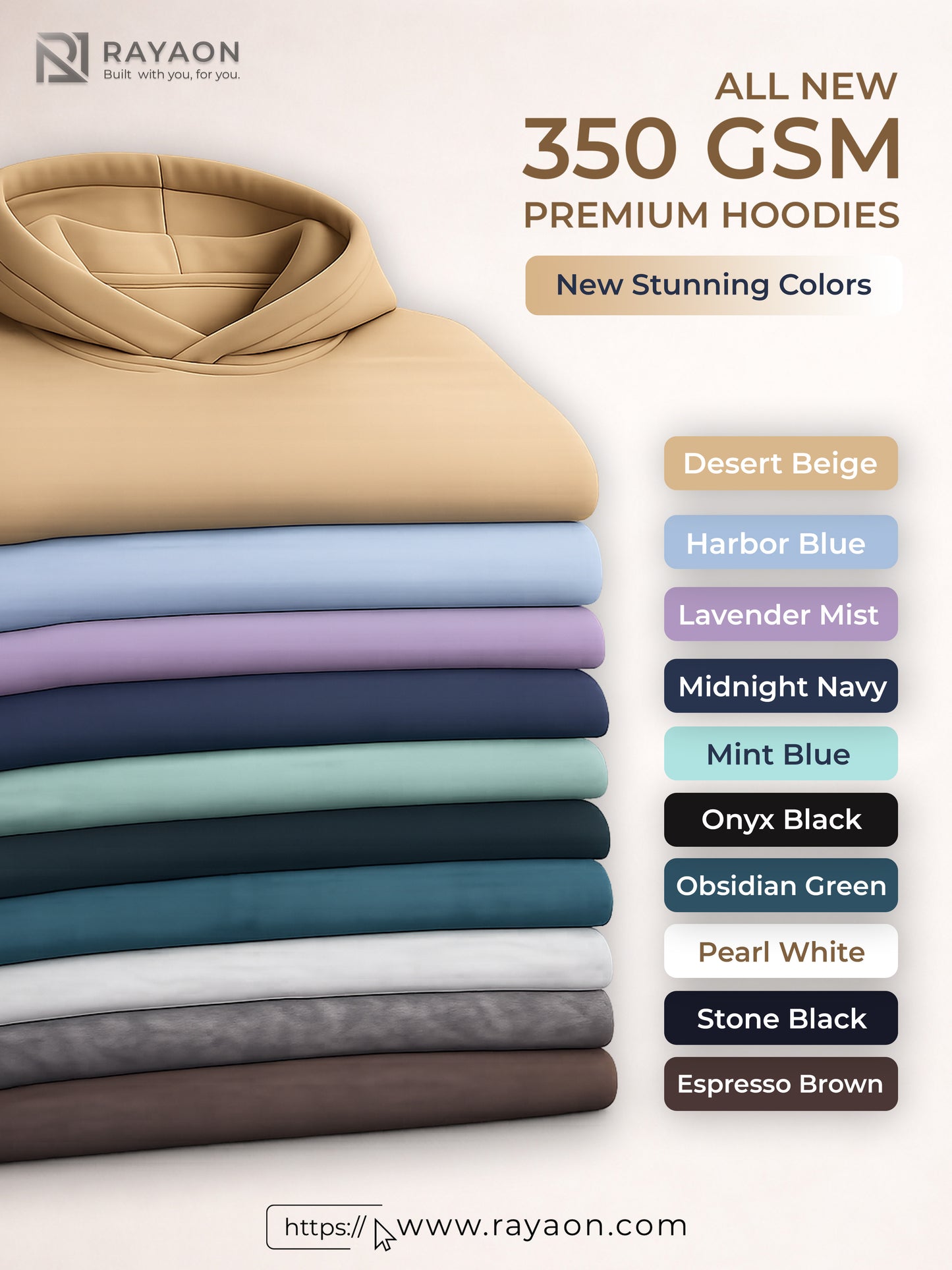 All-New 350 GSM | Essential Core Hoodie 💎